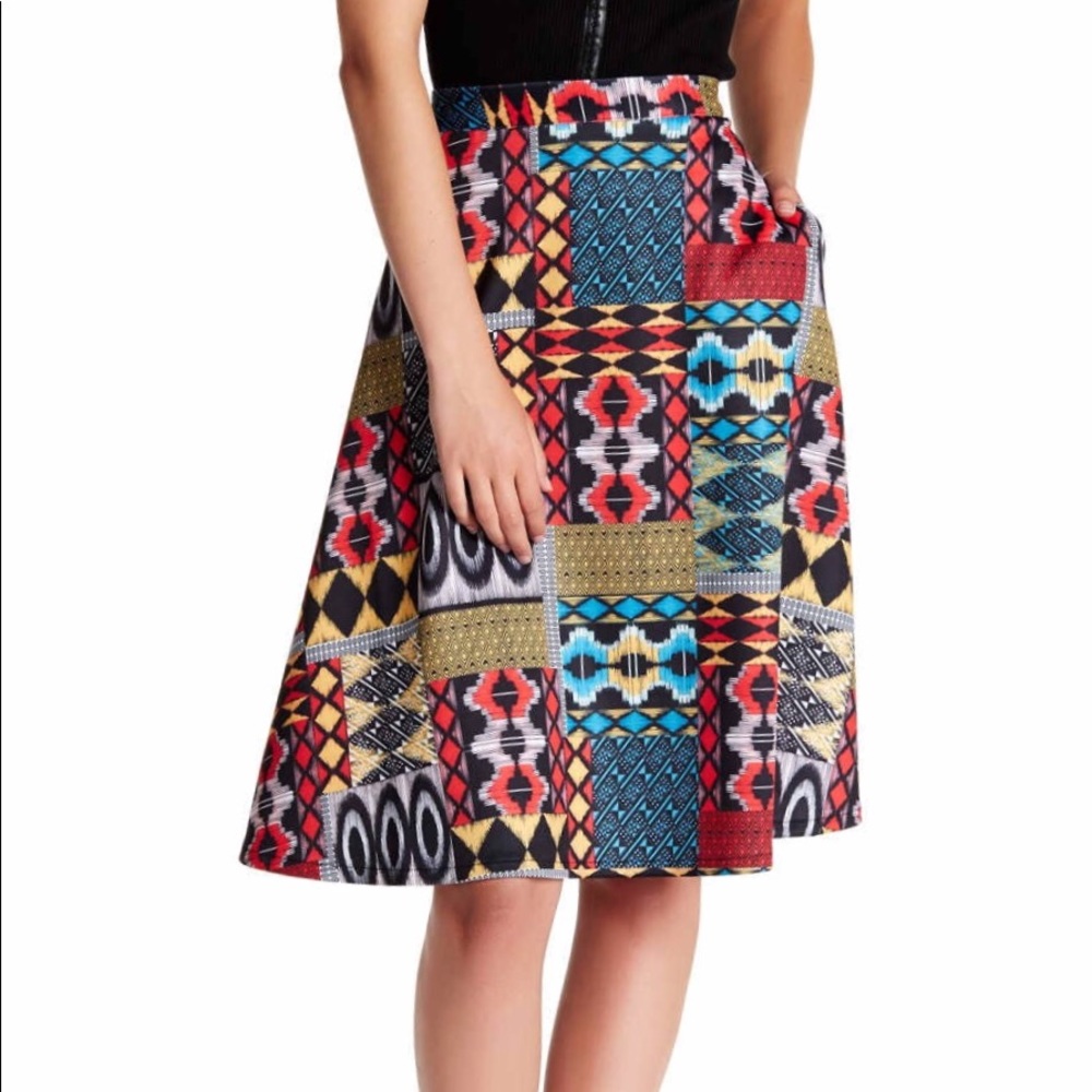 Catherine Malindrino Midi Circle Skirt Size Large